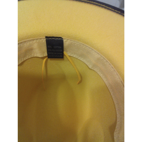 Adjustable Gradient Style Fedora Hat In Yellow - Picture 7 of 7